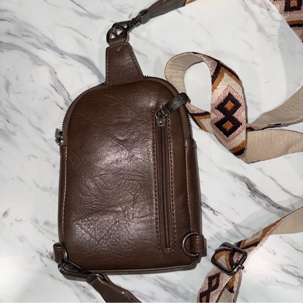 Brown Cross Body Purse Milanchiva Brand - Picture 5 of 7